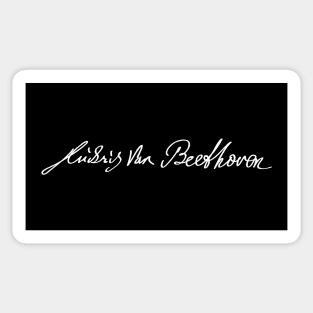 Signature of Ludwig van Beethoven, Classical Composer Sticker